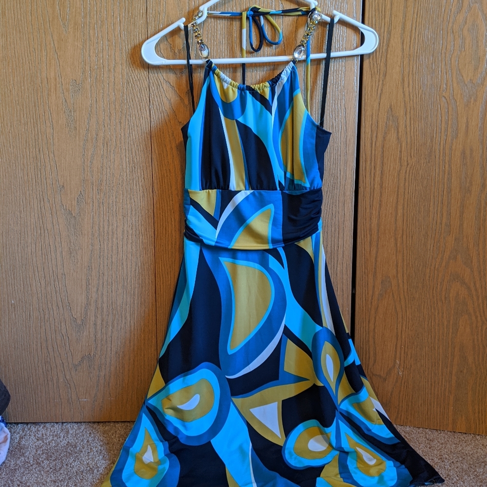 Wet seal printed halter dress